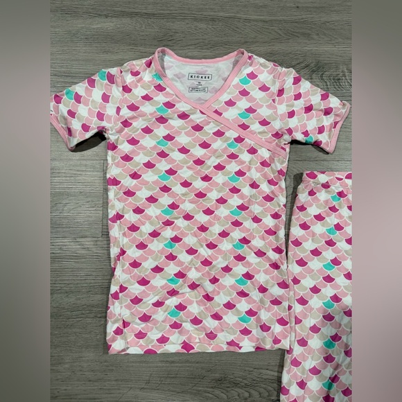 Kickee Colorful Heart Pattern Kids Pajamas - Picture 3 of 5